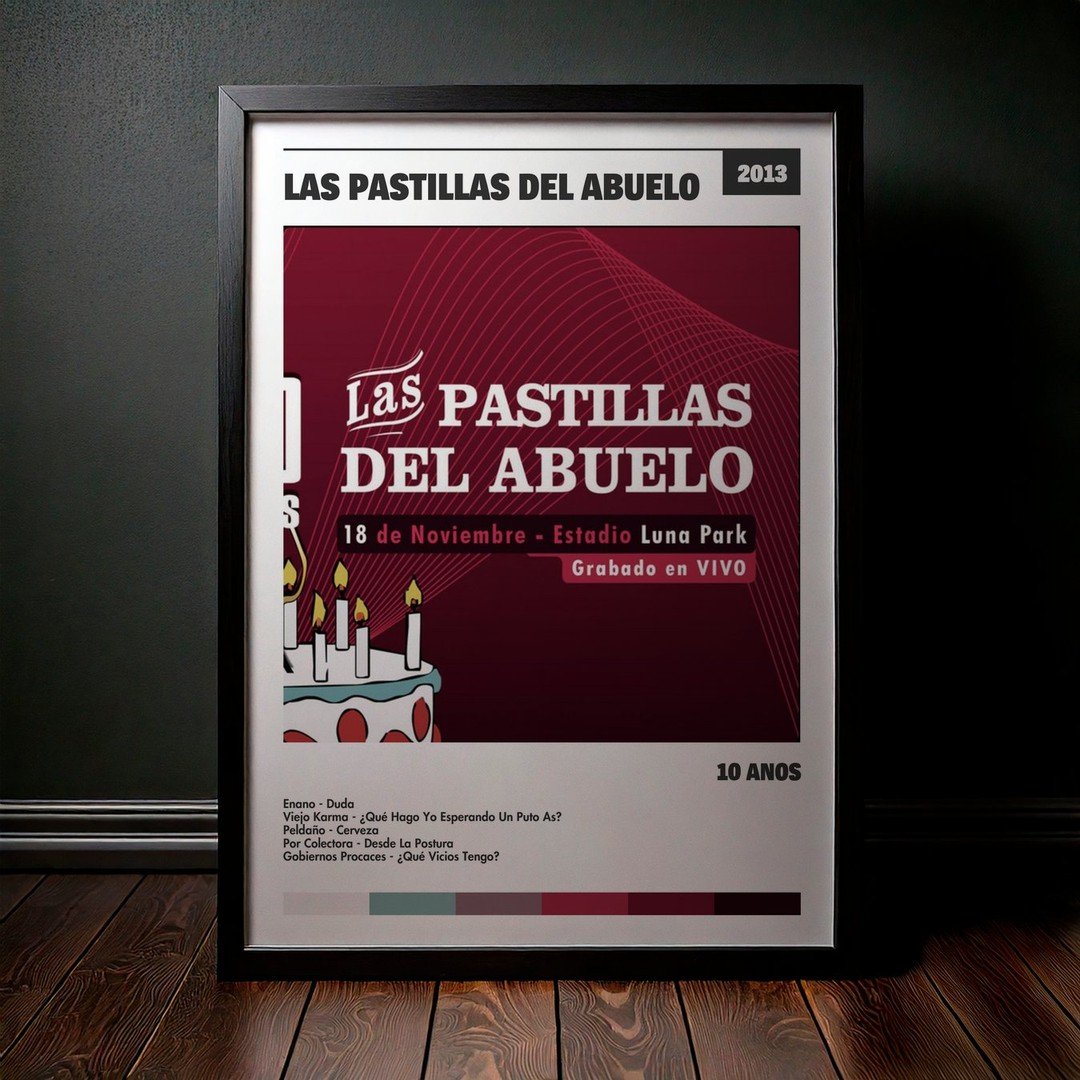 Cuadro Las Pastillas del Abuelo - 10 Años
