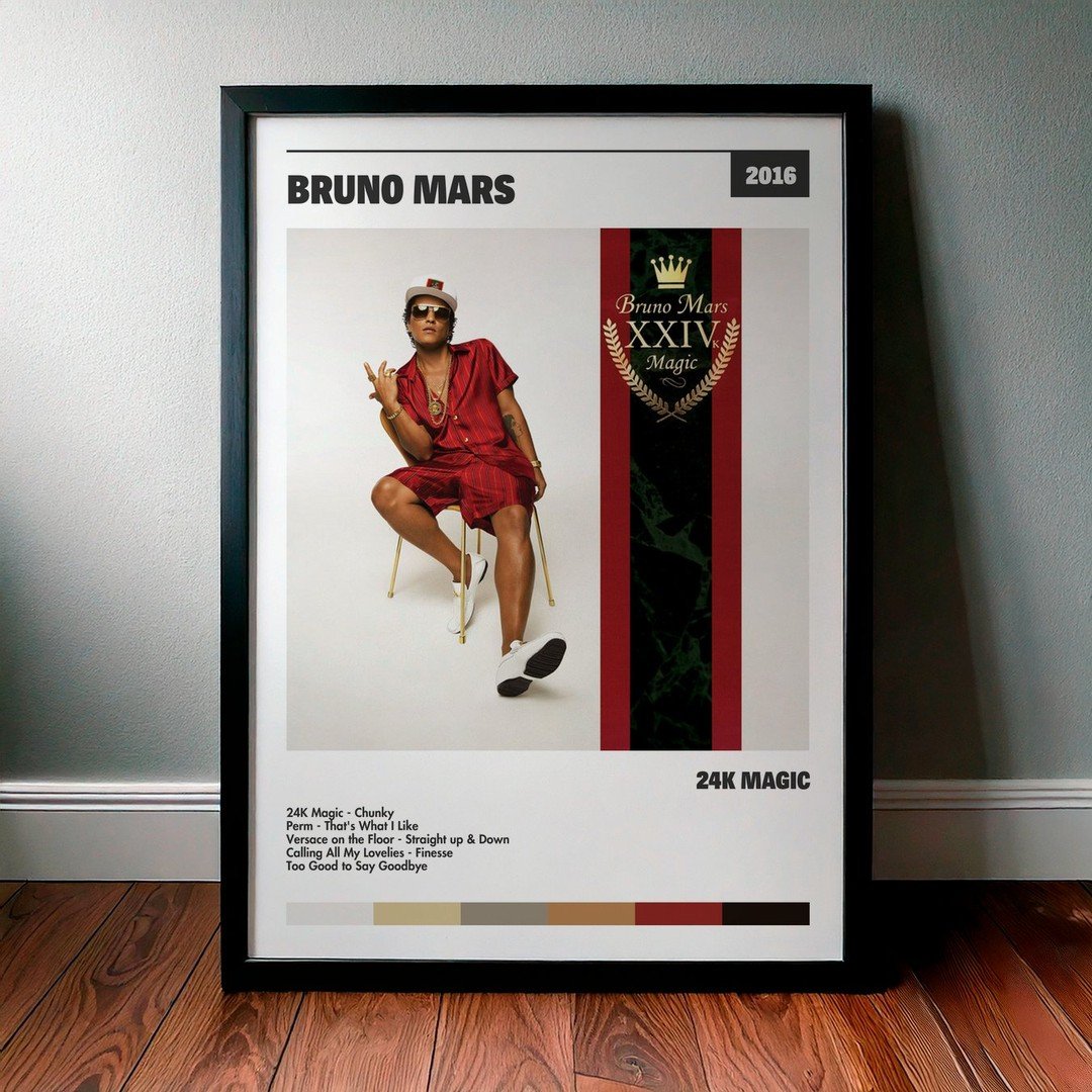 Cuadro Bruno Mars - 24K Magic