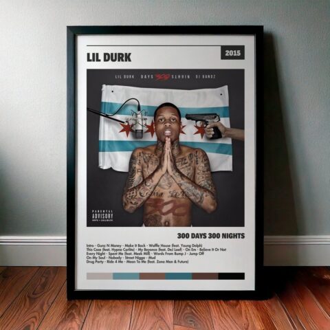Cuadro Lil Durk - 300 Days 300 Nights