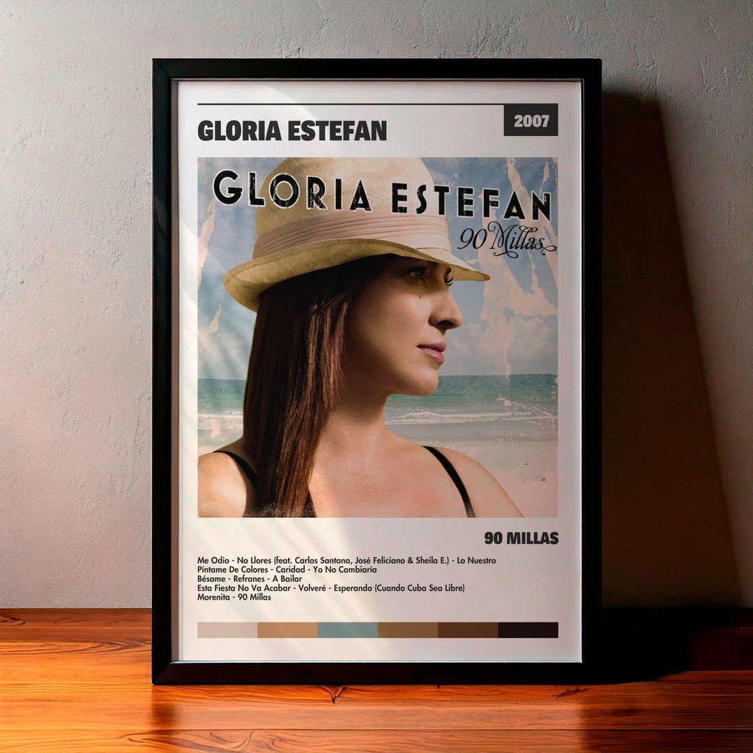 Cuadro Gloria Estefan - 90 Millas