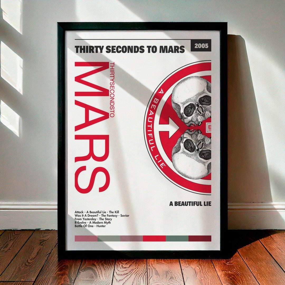 Cuadro Thirty Seconds To Mars - A Beautiful Lie