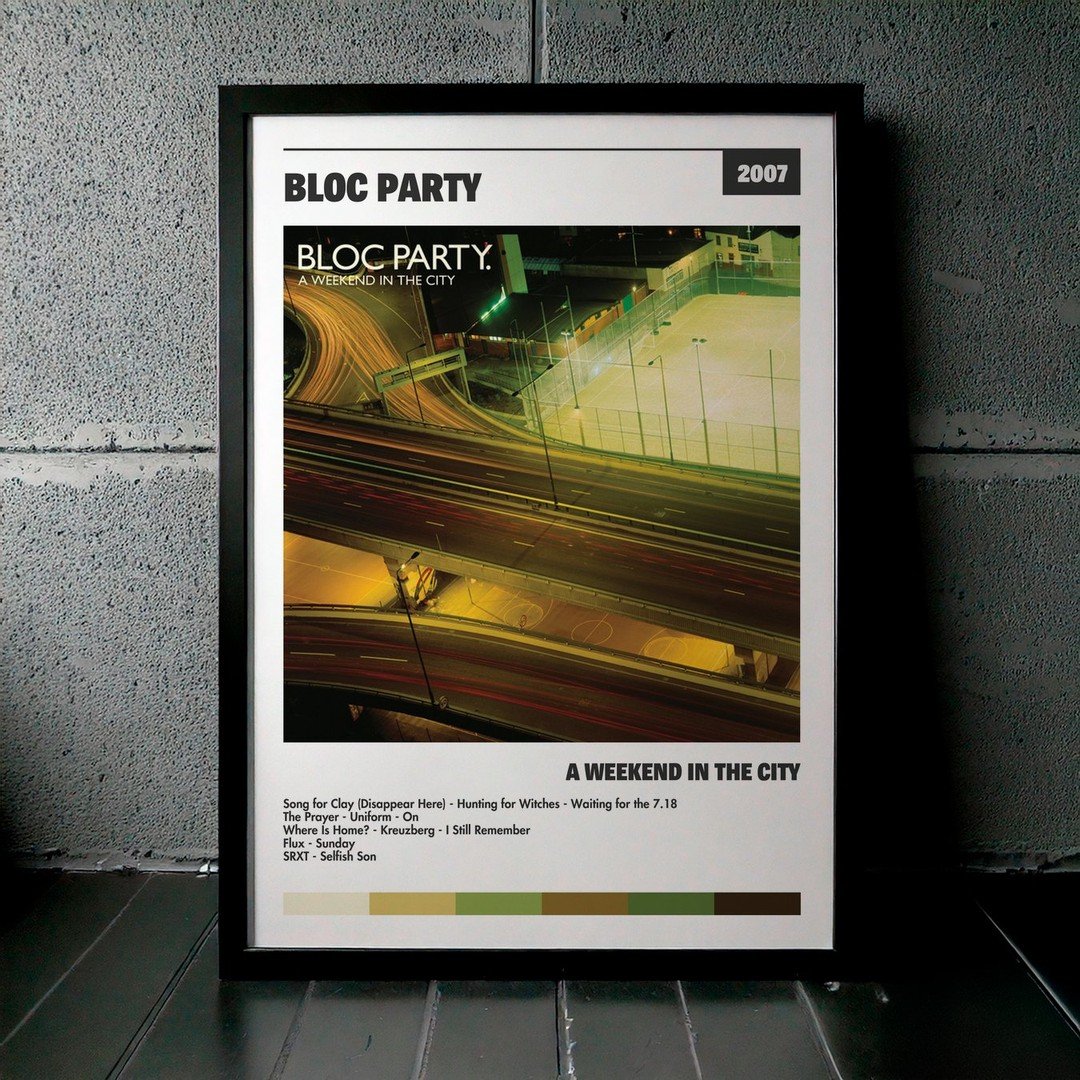 Cuadro Bloc Party - A Weekend in the City