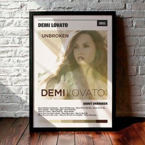 Cuadro Demi Lovato - About Unbroken