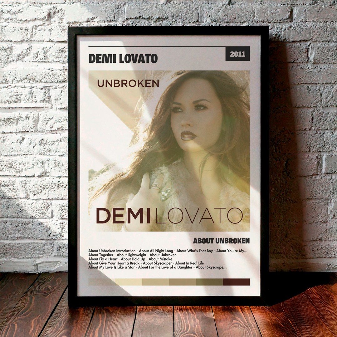 Cuadro Demi Lovato - About Unbroken