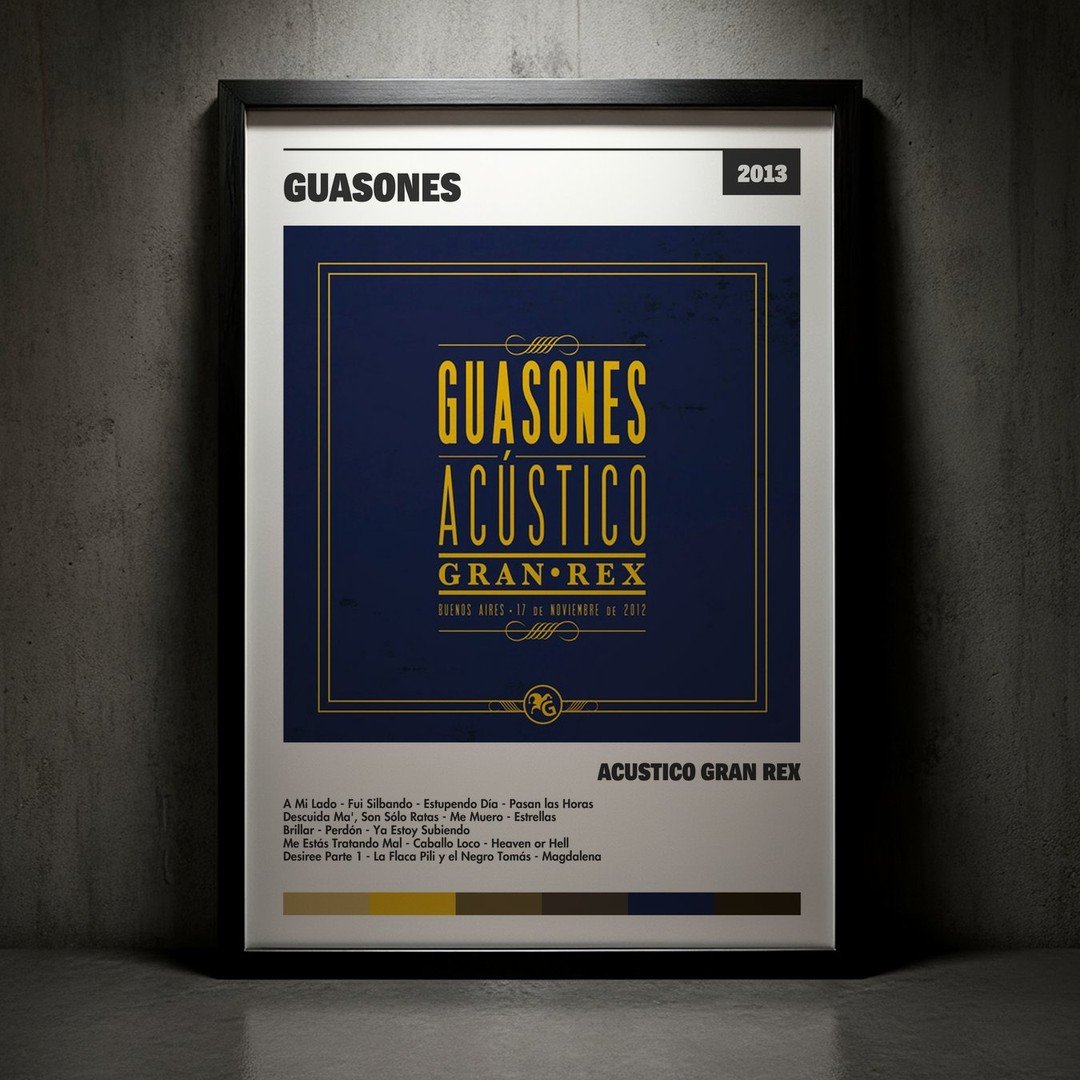 Cuadro Guasones - Acústico Gran Rex