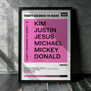 Cuadro Thirty Seconds To Mars - AMERICA