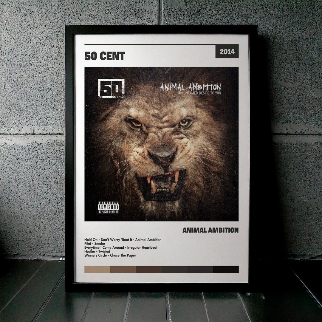 Cuadro 50 Cent - Animal Ambition