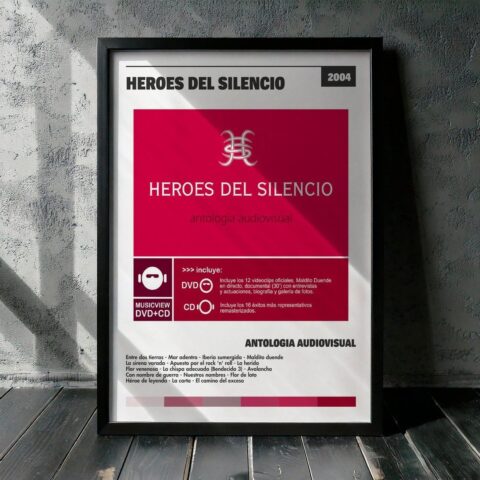 Cuadro Heroes Del Silencio - Antología Audiovisual