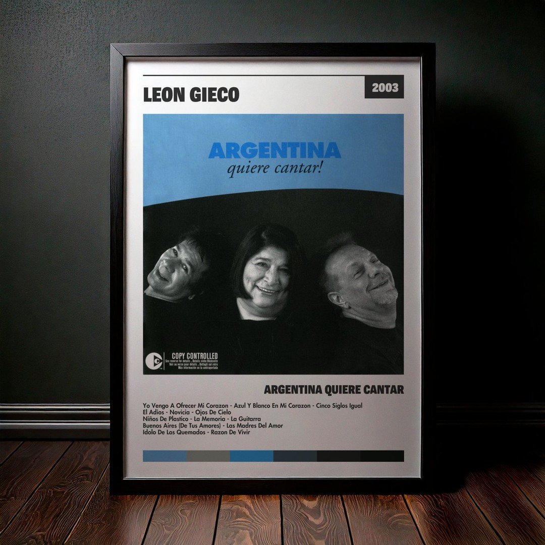 Cuadro León Gieco - Argentina Quiere Cantar