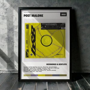 Cuadro Post Malone - beerbongs & bentleys