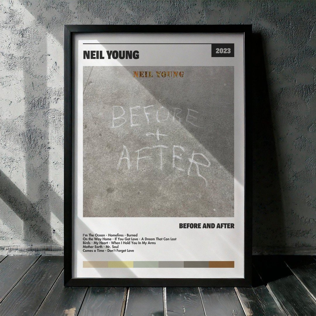 Cuadro Neil Young - Before and After