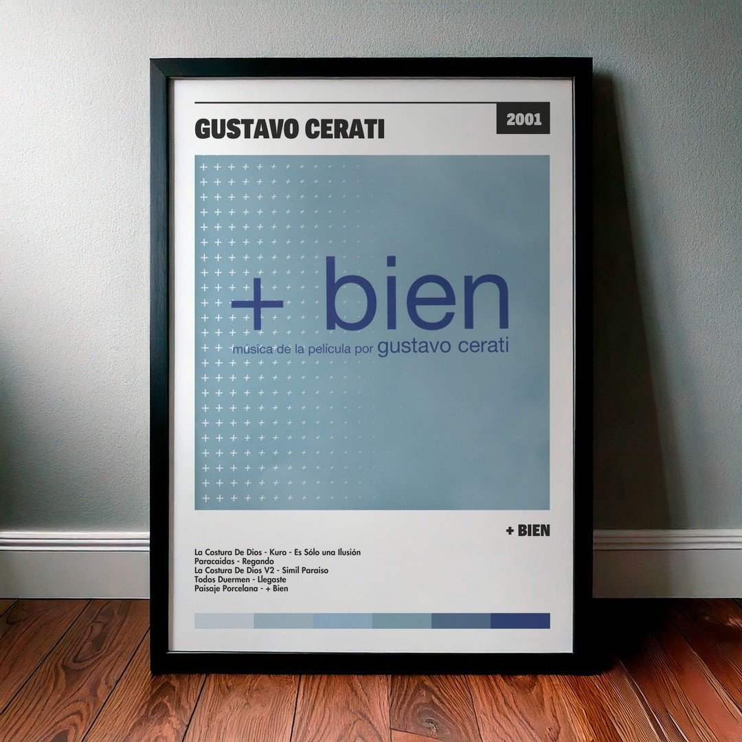 Cuadro Gustavo Cerati - + Bien