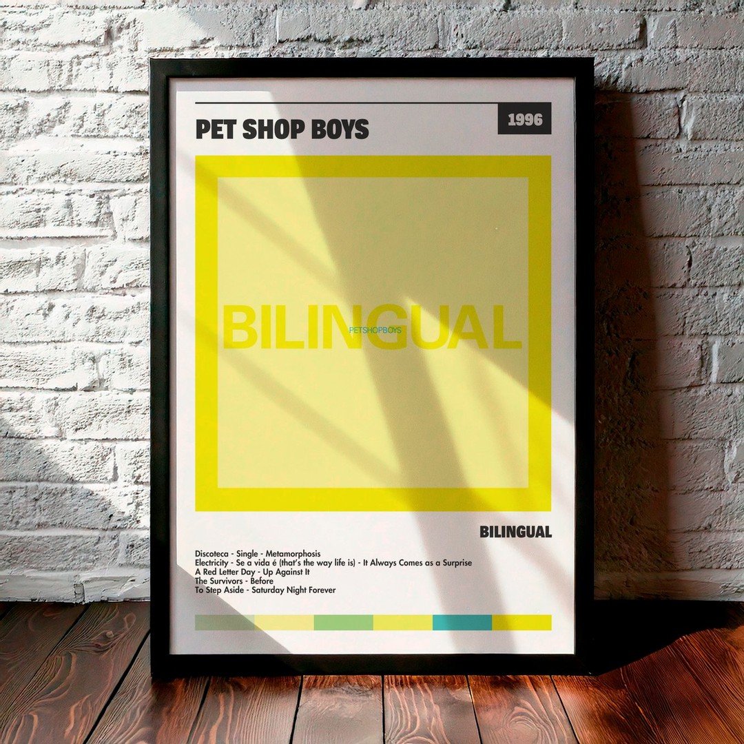 Cuadro Pet Shop Boys - Bilingual