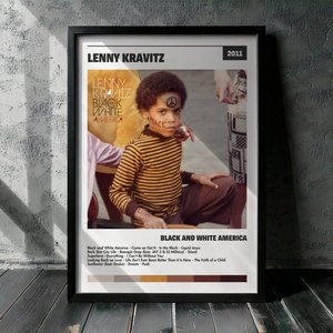 Cuadro Lenny Kravitz - Black and White America