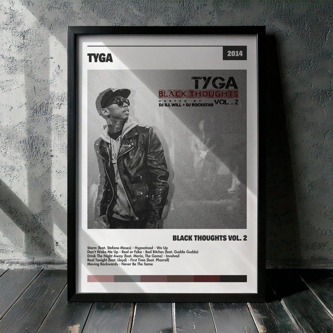 Cuadro Tyga - Black Thoughts Vol. 2