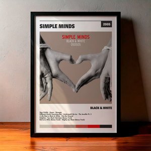 Cuadro Simple Minds - Black & White
