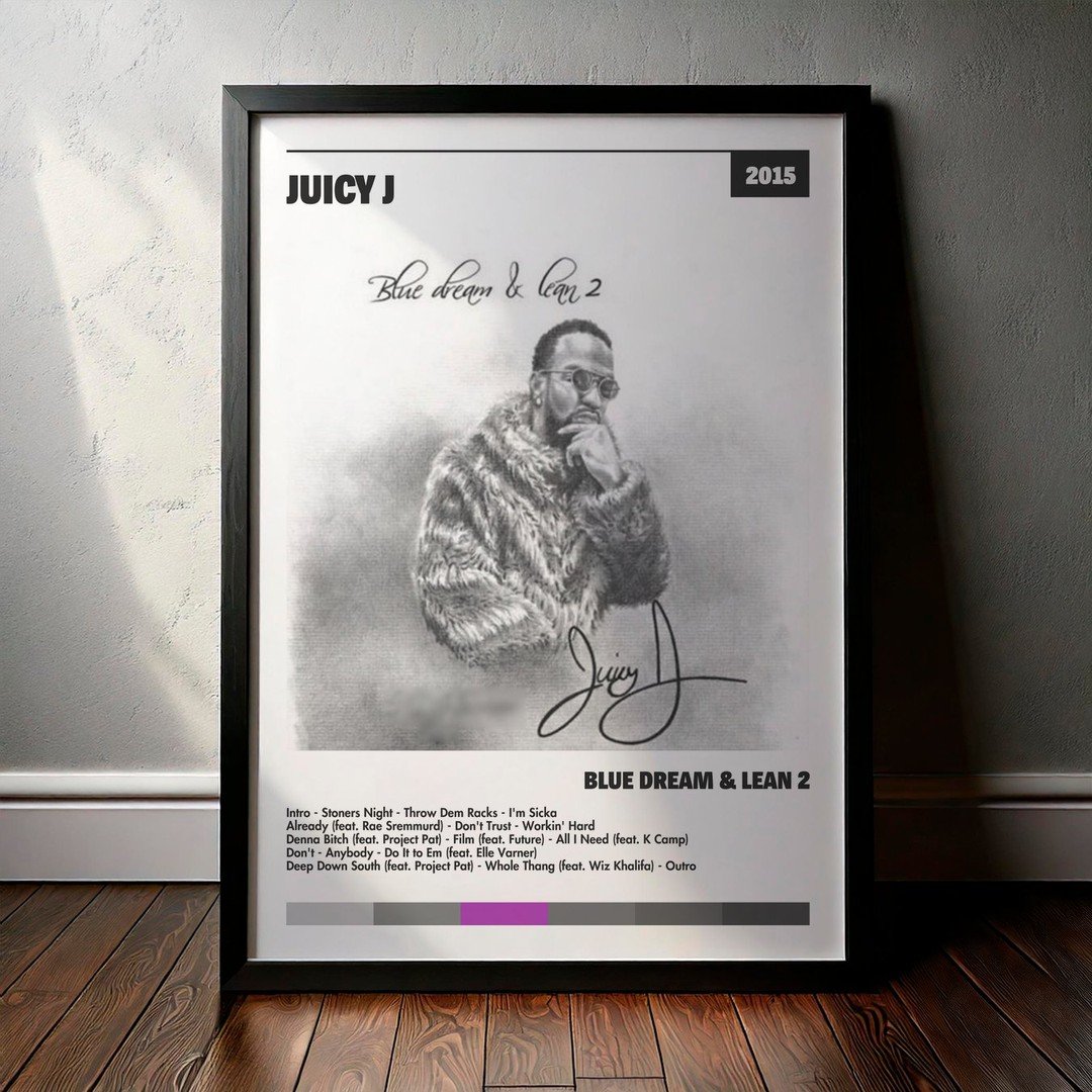 Cuadro Juicy J - Blue Dream & Lean 2