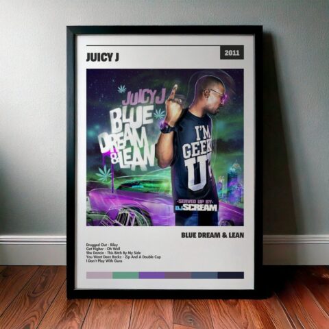 Cuadro Juicy J - Blue Dream & Lean