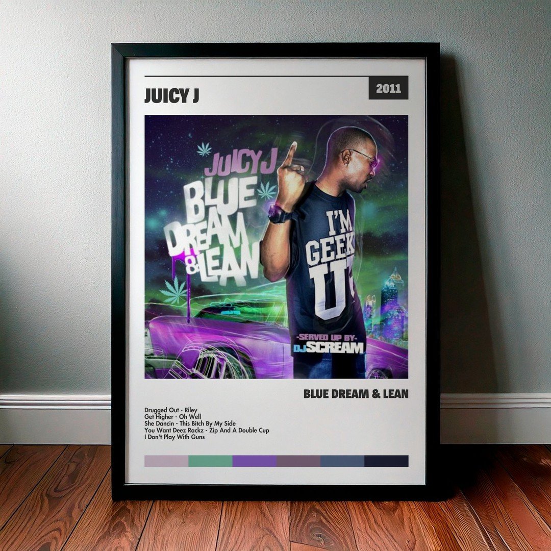 Cuadro Juicy J - Blue Dream & Lean
