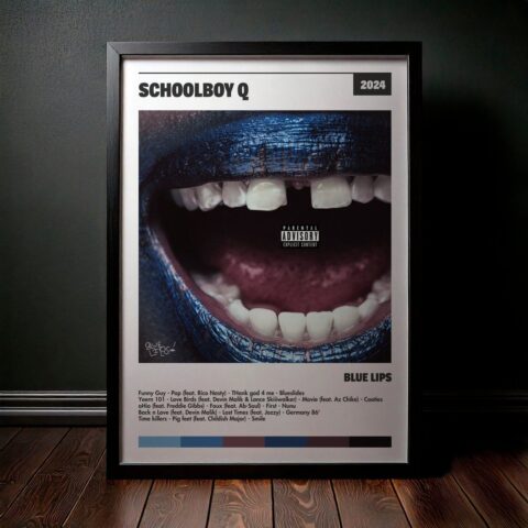 Cuadro ScHoolboy Q - BLUE LIPS