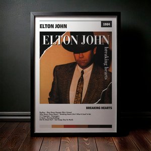 Cuadro Elton John - Breaking Hearts