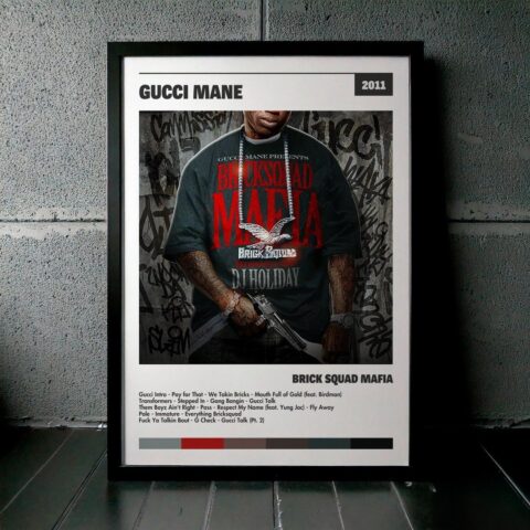 Cuadro Gucci Mane - Brick Squad Mafia
