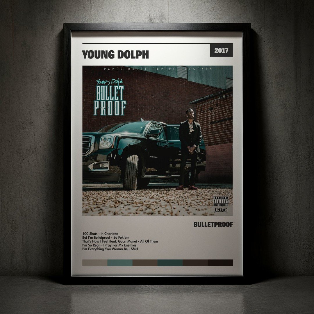 Cuadro Young Dolph - Bulletproof