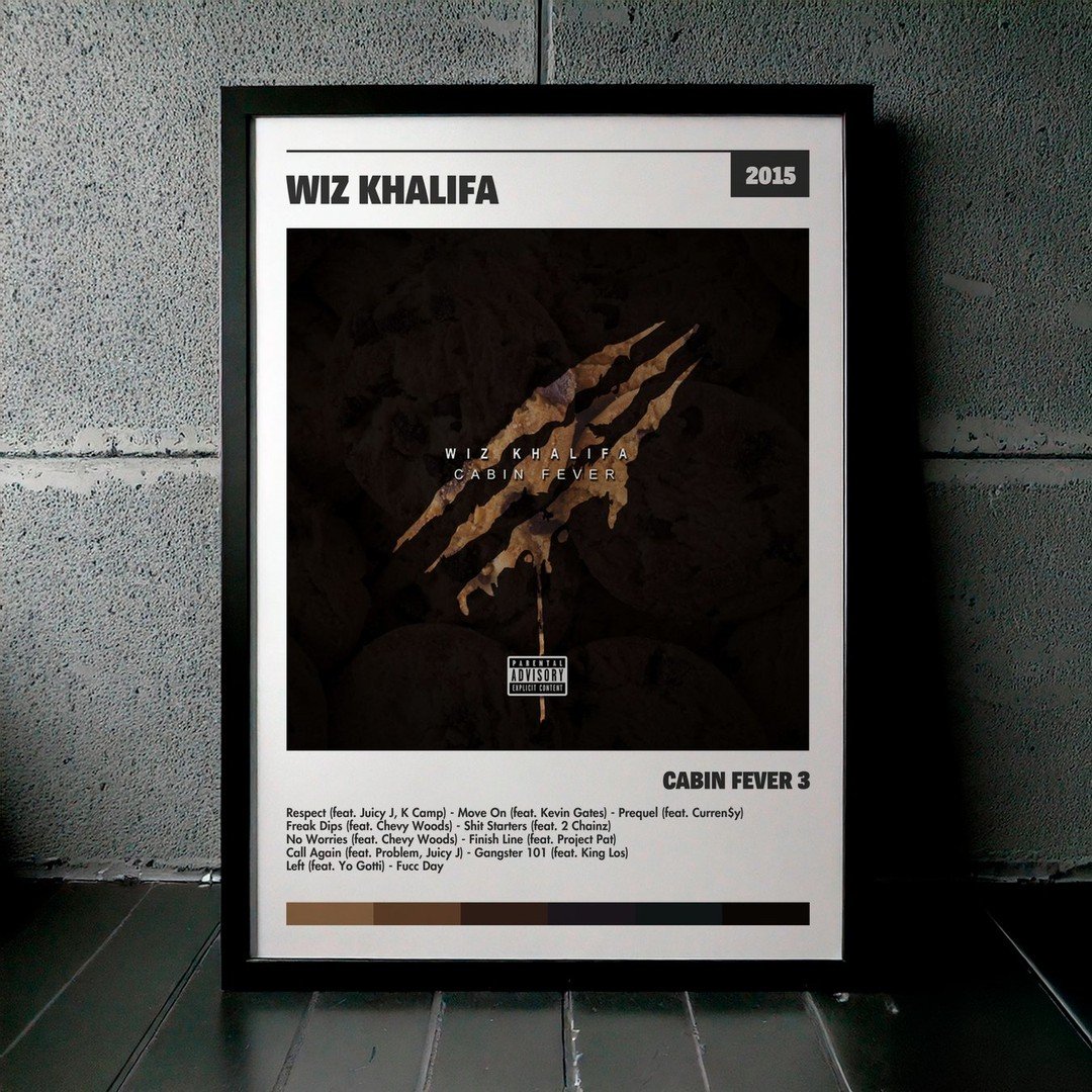 Cuadro Wiz Khalifa - Cabin Fever 3