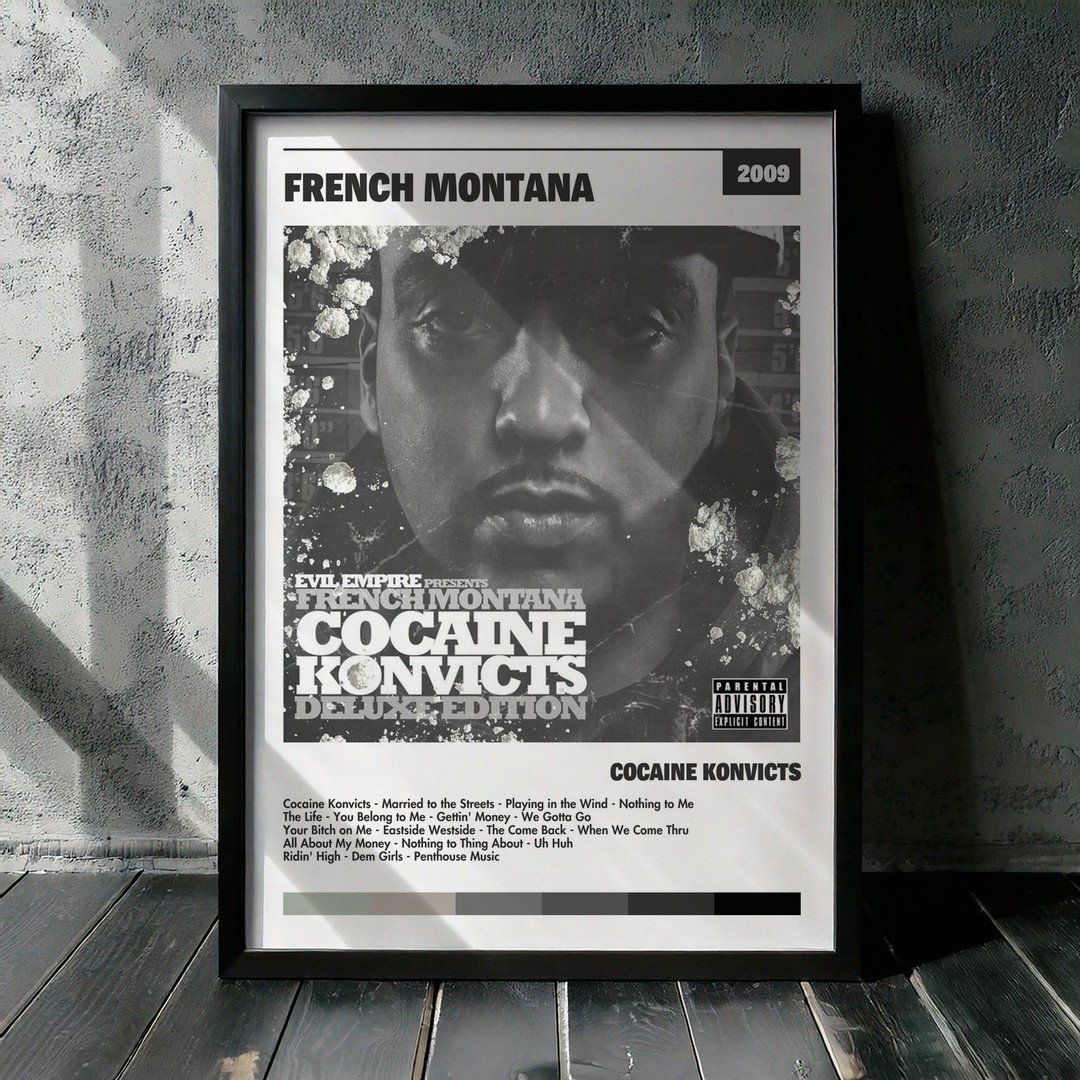 Cuadro French Montana - Cocaine Konvicts