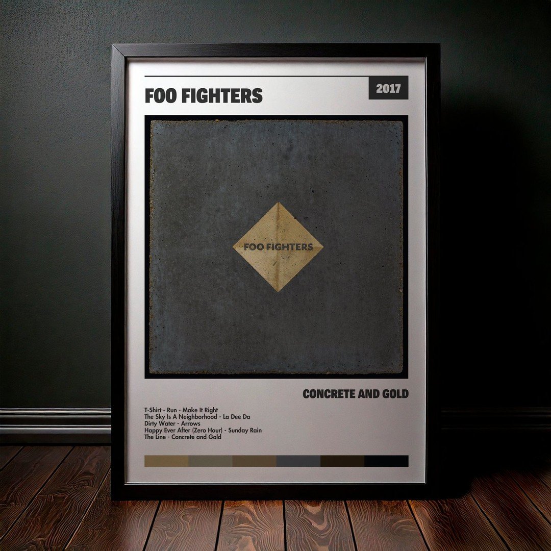Cuadro Foo Fighters - Concrete and Gold