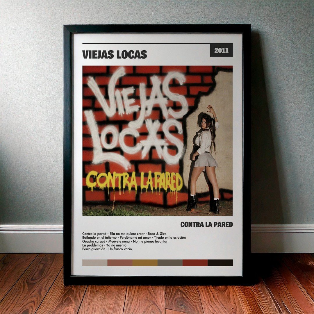 Cuadro Viejas Locas - Contra la pared