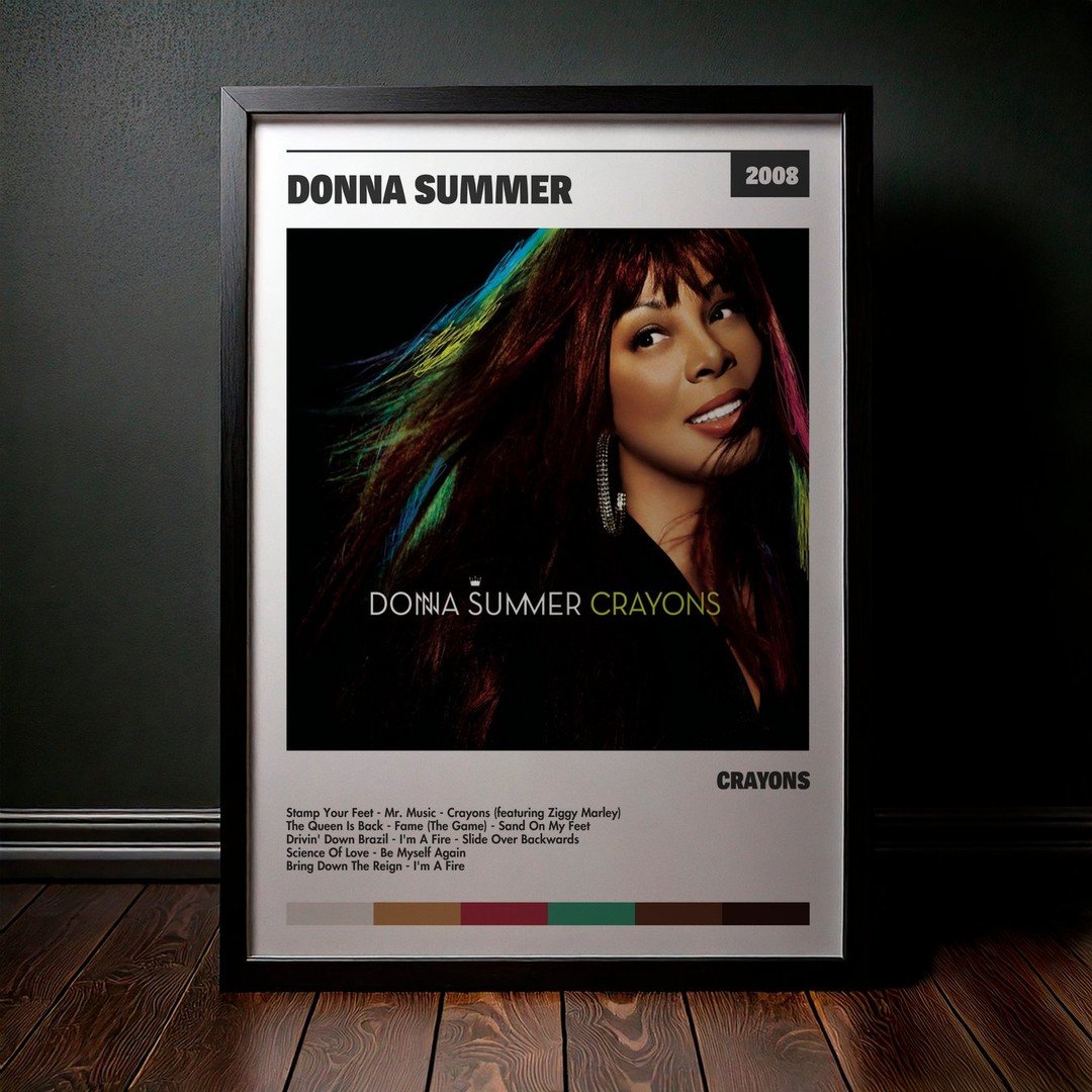 Cuadro Donna Summer - Crayons