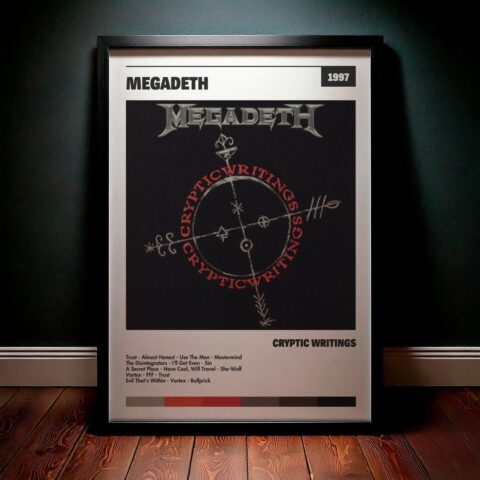 Cuadro Megadeth - Cryptic Writings
