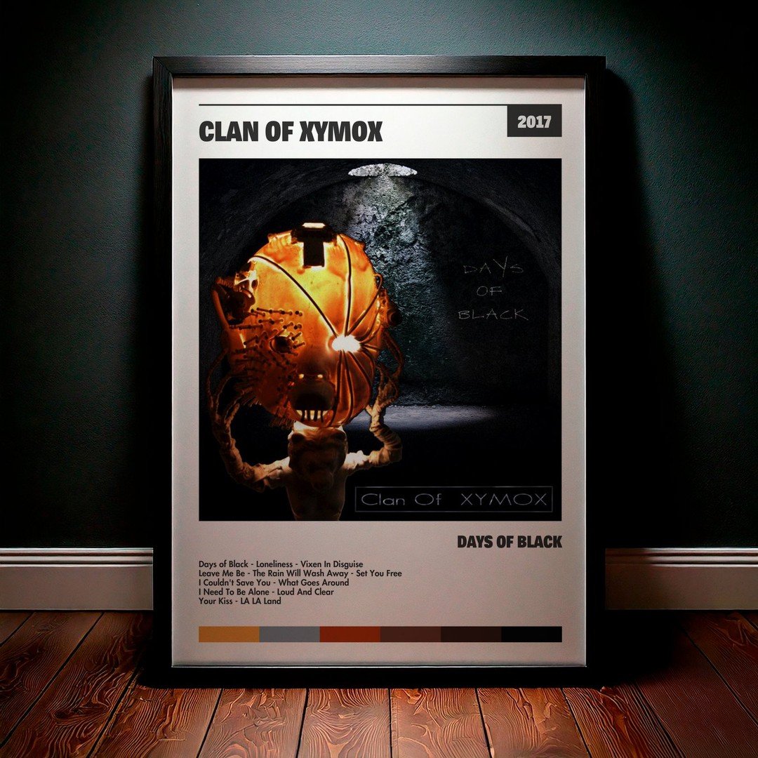 Cuadro Clan of Xymox - Days of Black