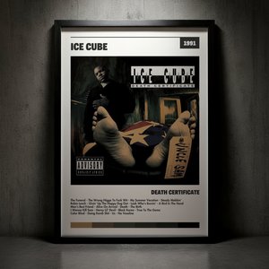 Cuadro Ice Cube - Death Certificate