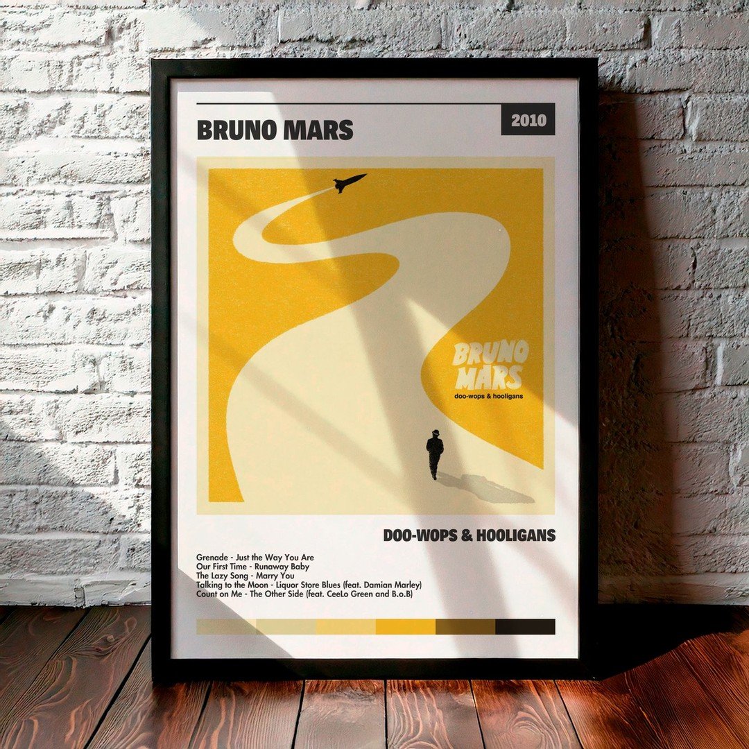 Cuadro Bruno Mars - Doo-Wops & Hooligans