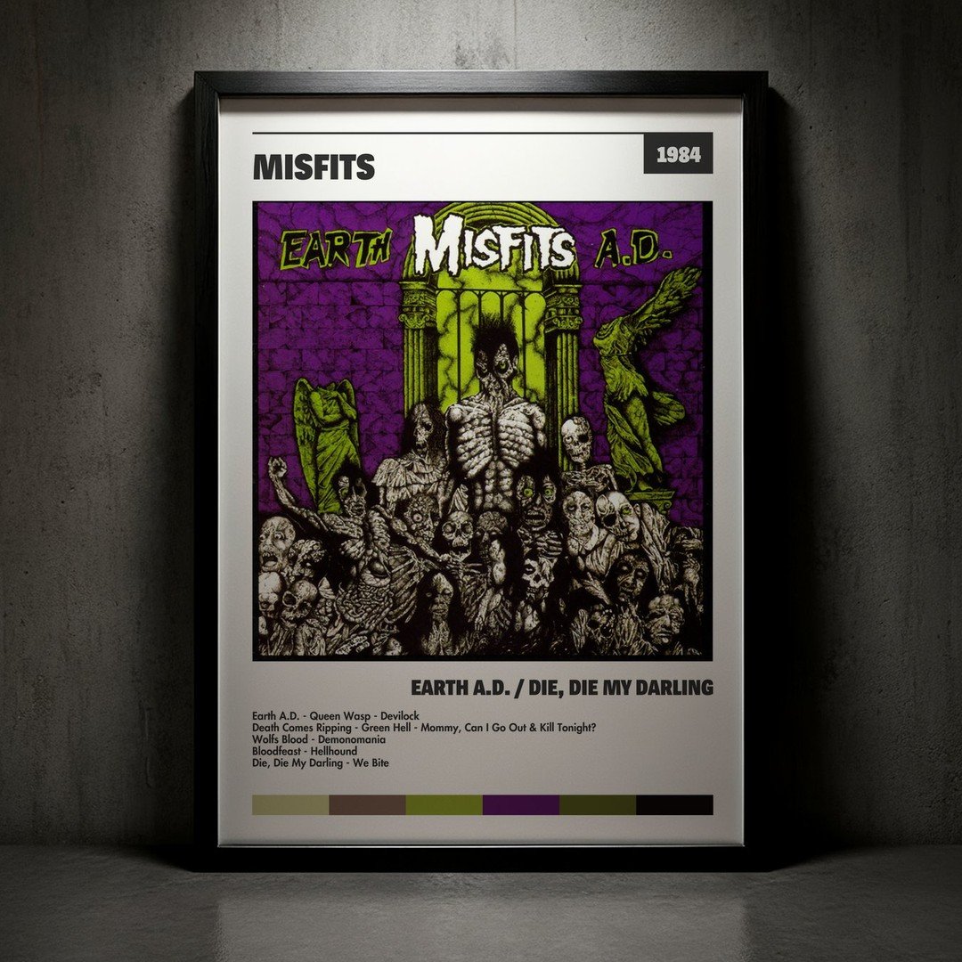 Cuadro Misfits - Earth A.D. / Die, Die My Darling