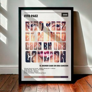 Cuadro Fito Paez - El Mundo Cabe en una Canción