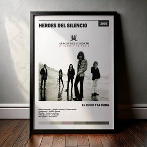 Cuadro Heroes Del Silencio - El Ruído Y La Furia