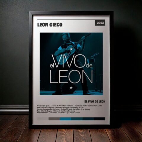 Cuadro León Gieco - El Vivo De Leon