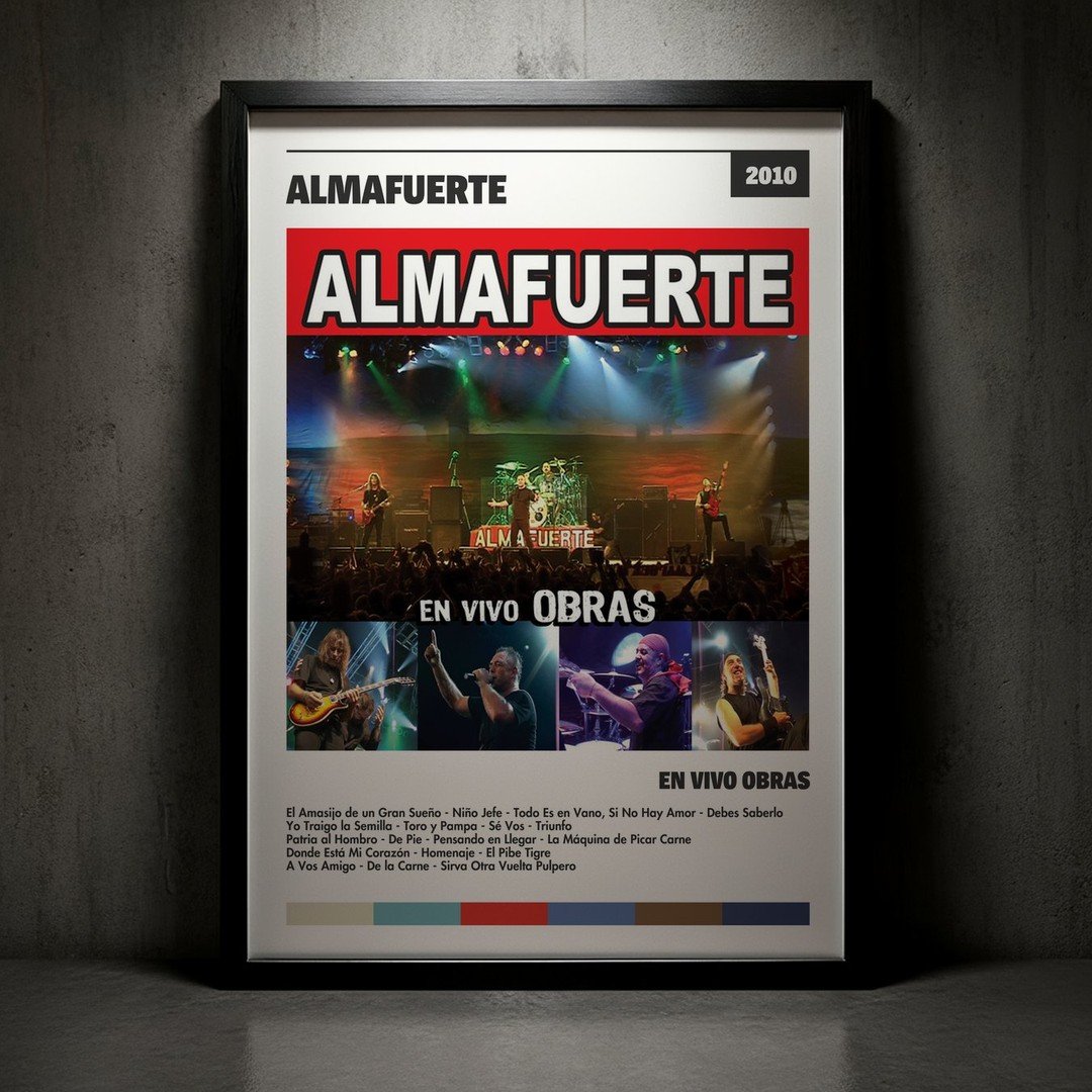 Cuadro Almafuerte - En Vivo Obras