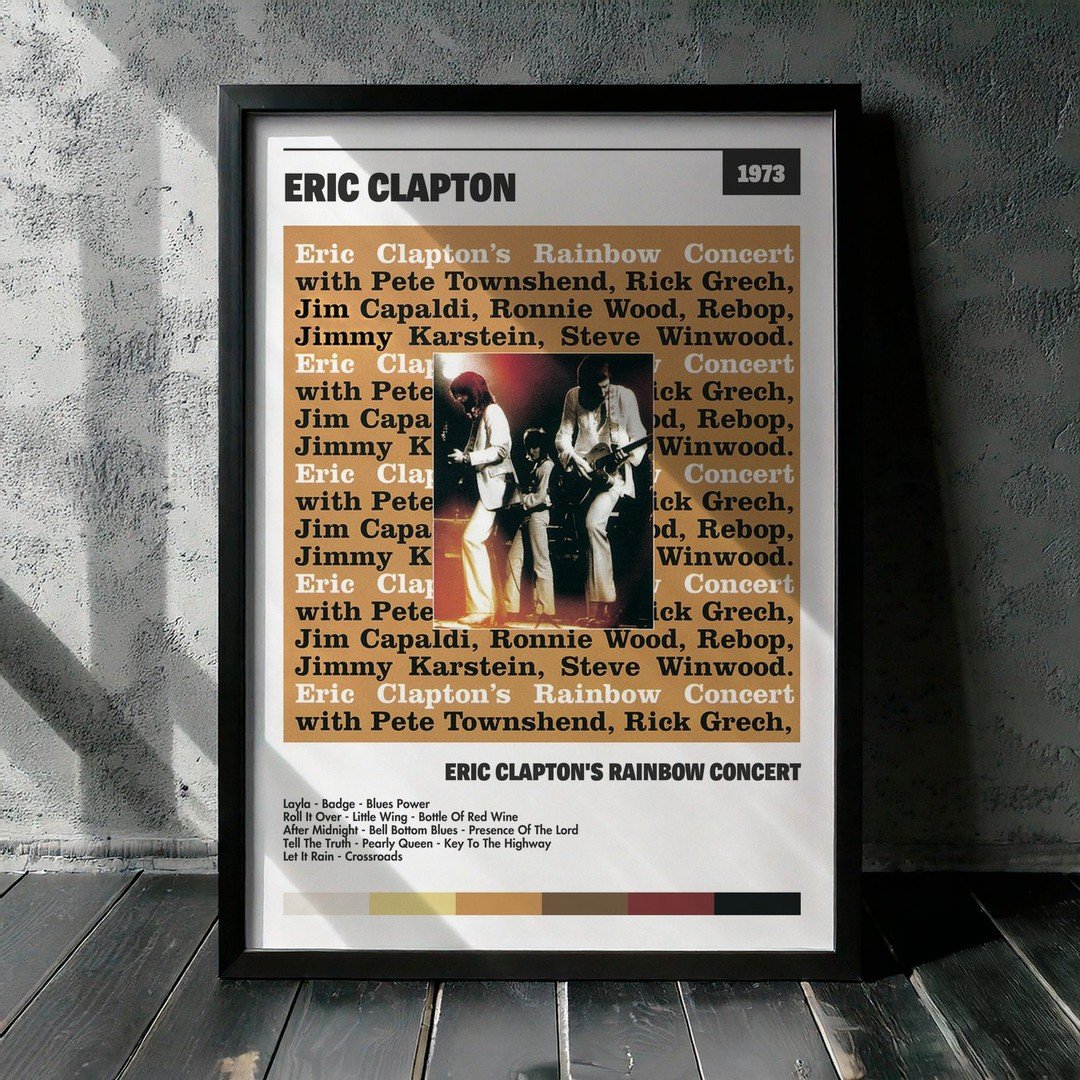 Cuadro Eric Clapton - Eric Clapton's Rainbow Concert