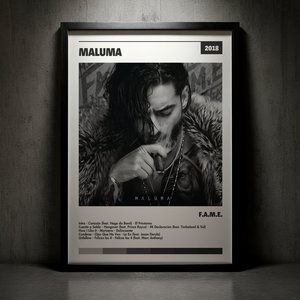 Cuadro Maluma - F.A.M.E.