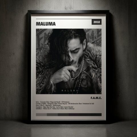 Cuadro Maluma - F.A.M.E.