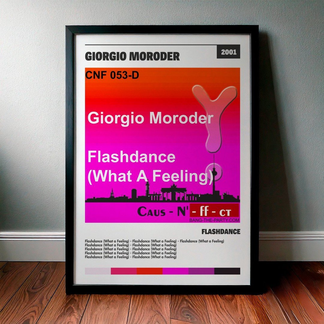 Cuadro Giorgio Moroder - Flashdance