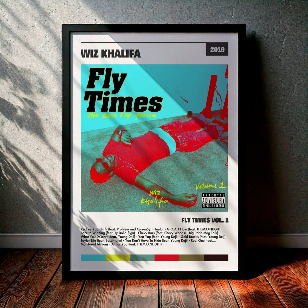 Cuadro Wiz Khalifa - Fly Times Vol. 1