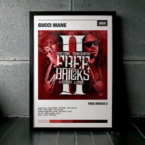 Cuadro Gucci Mane - Free Bricks 2