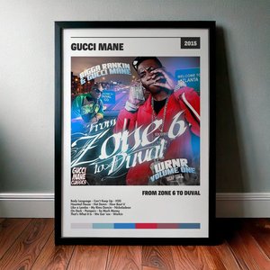 Cuadro Gucci Mane - From Zone 6 to Duval