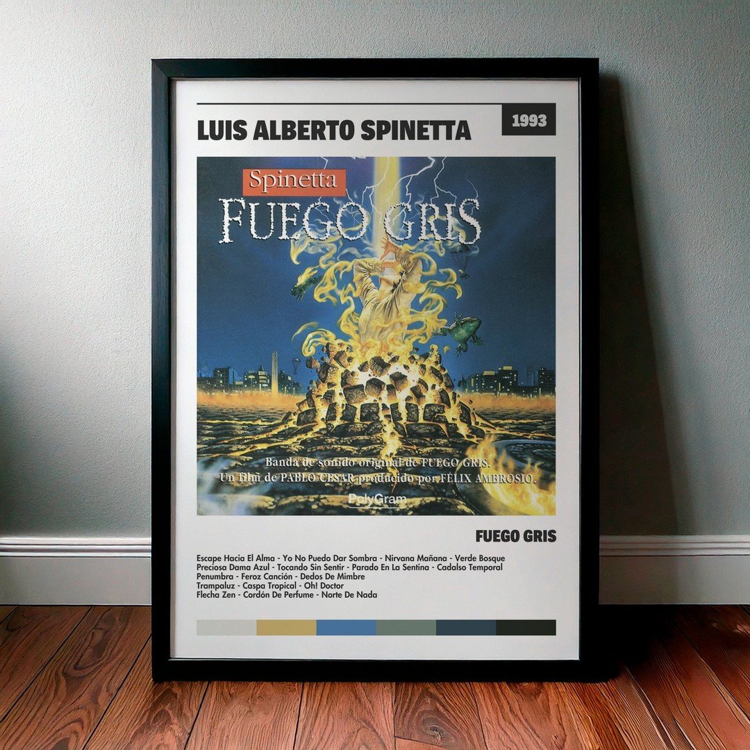 Cuadro Luis Alberto Spinetta - Fuego Gris