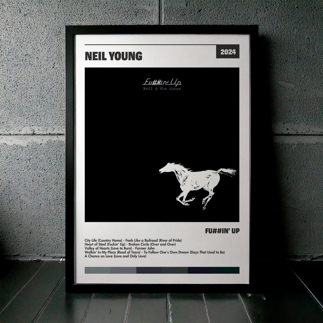 Cuadro Neil Young - Fu##in' Up